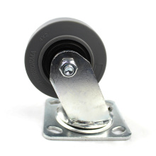 4 inches heavy duty plate swivel anti-static casters